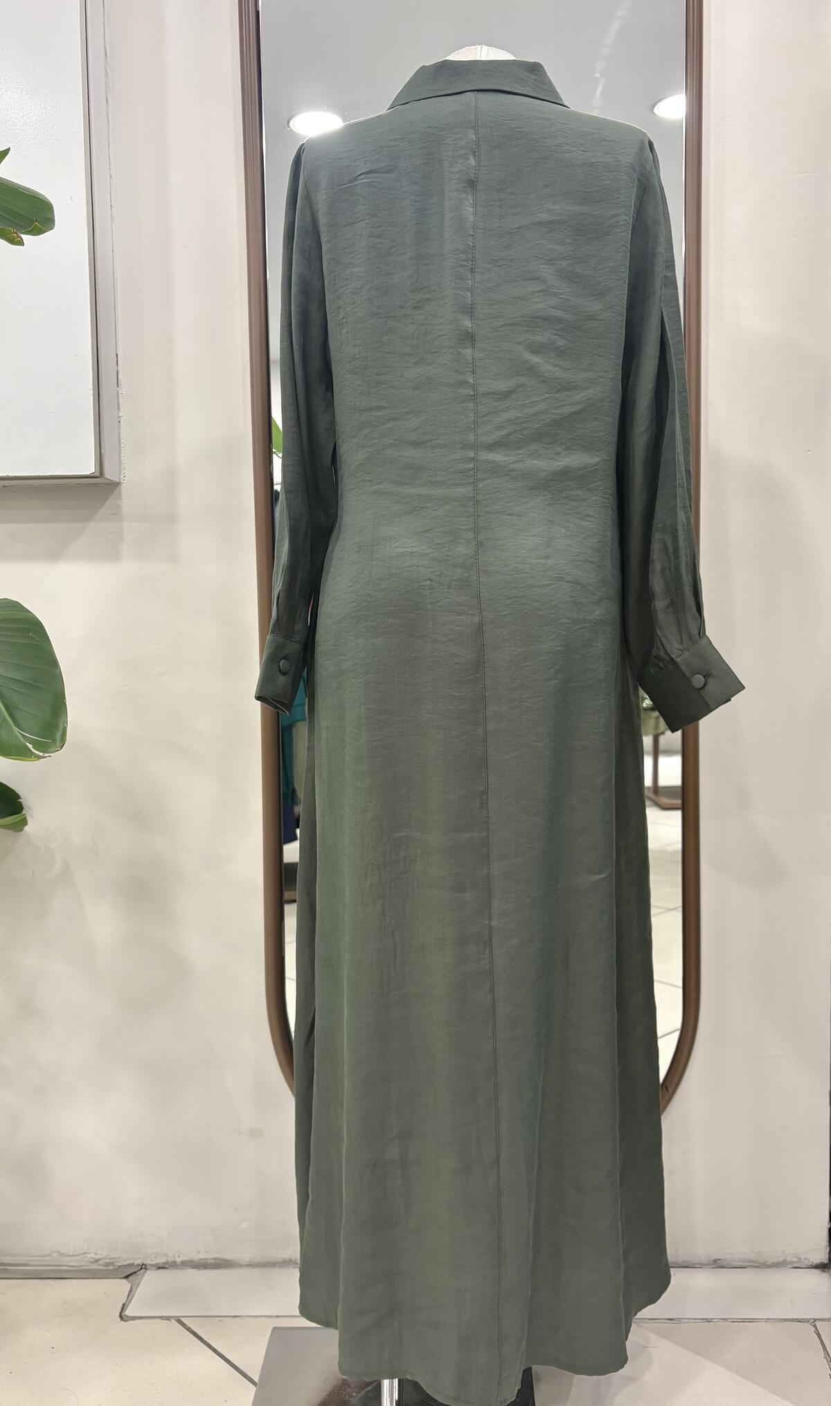 BİYE DETAYLI ÇİÇEK İŞLEMELİ ELBİSE