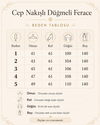 CEP NAKIŞLI DÜĞMELİ FERACE
