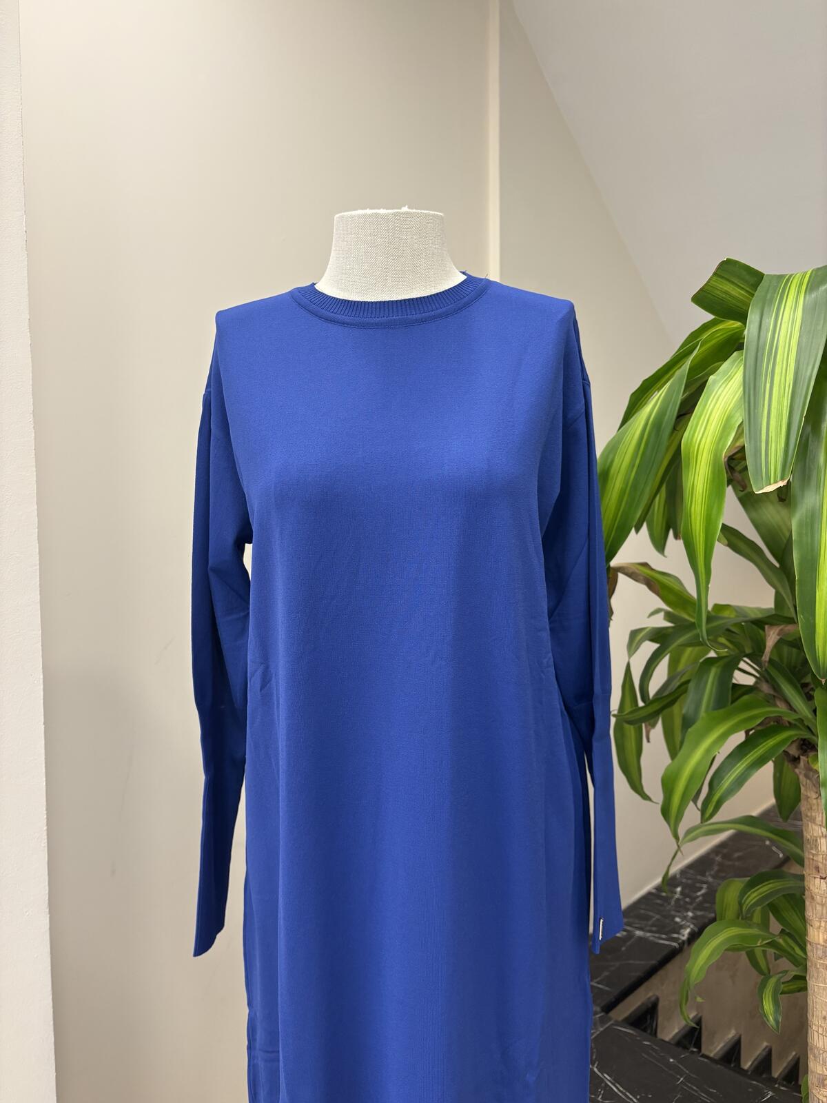 MERSERİZE DÜZ RENK ELBİSE