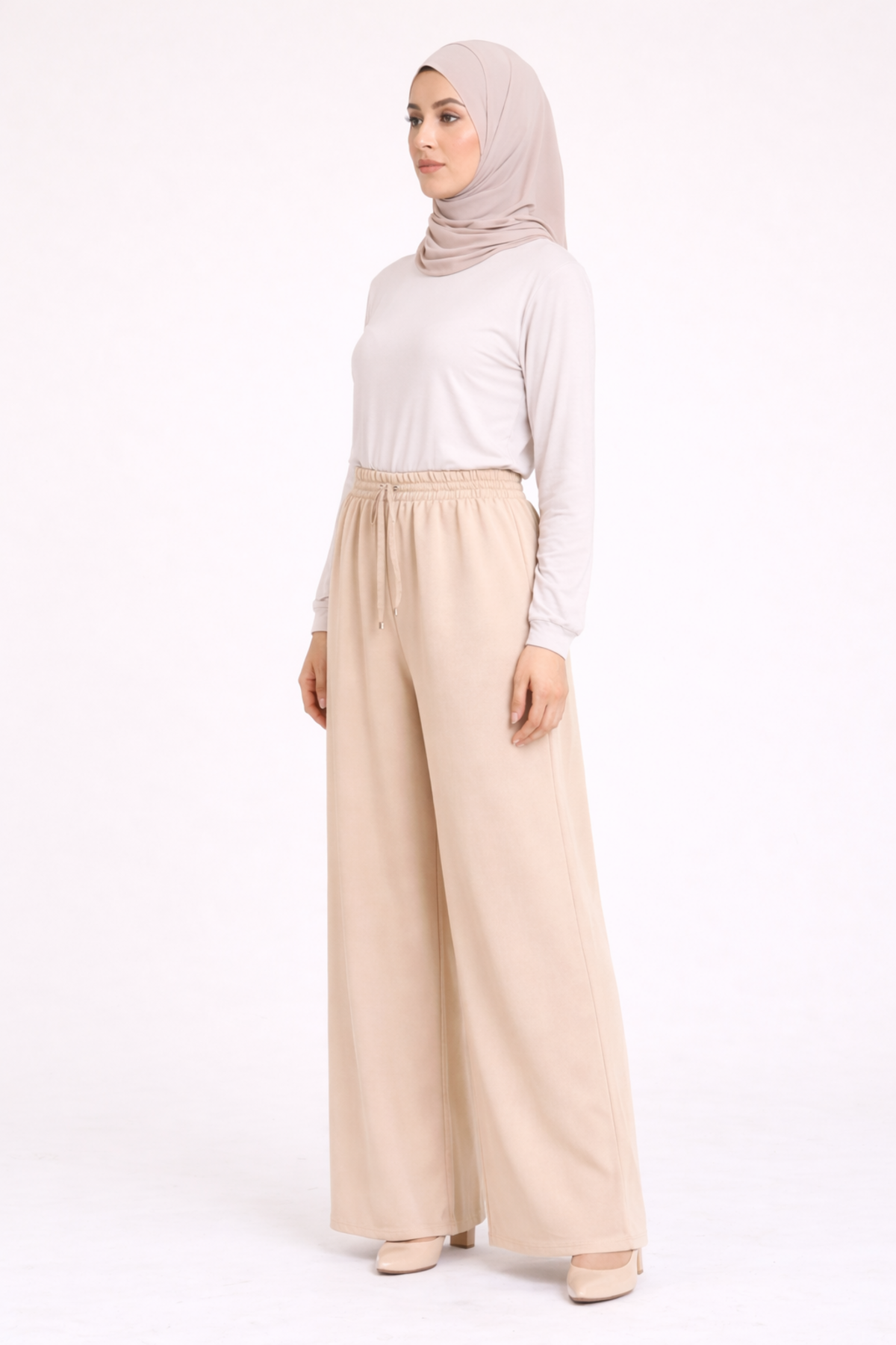 LASTİKLİ PANTOLON ETEK