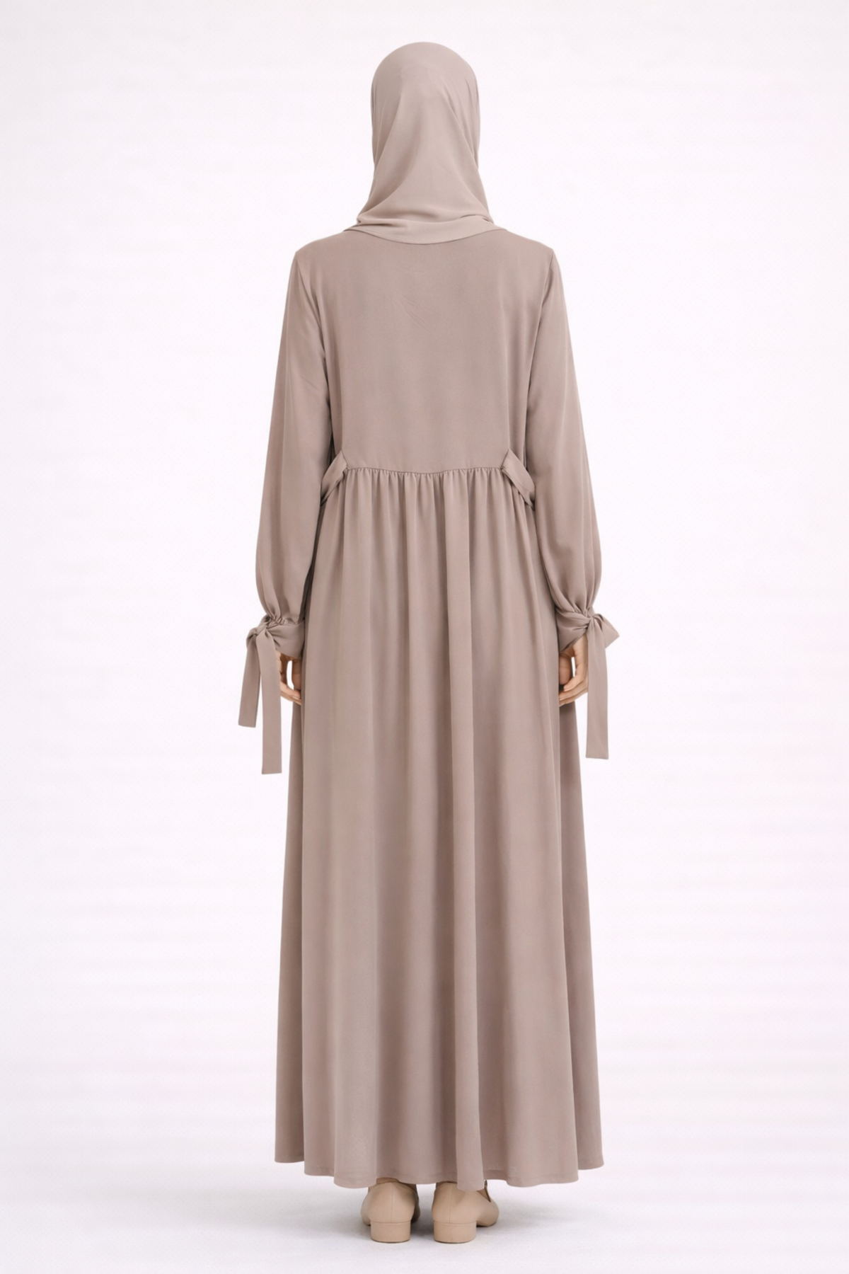 YAN BAĞLAMALI İPEK ELBİSE