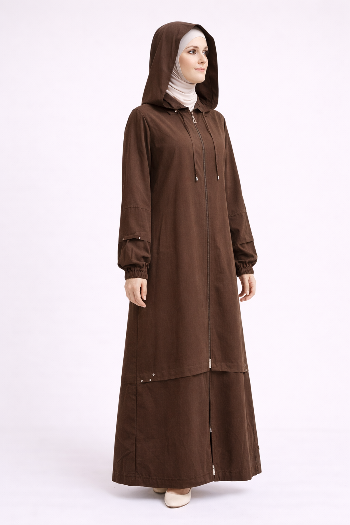 KAPŞONLU ETEK BANTLI KAP