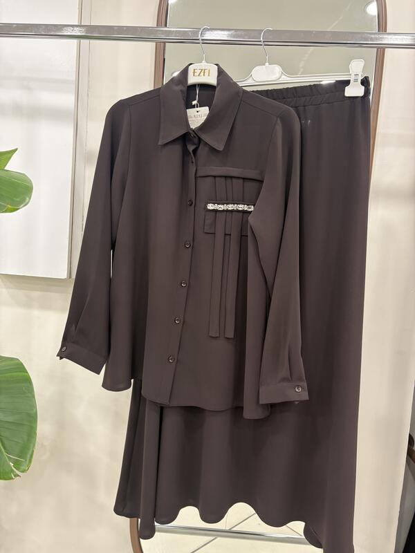 CEP TAŞLI ETEKLİ TAKIM