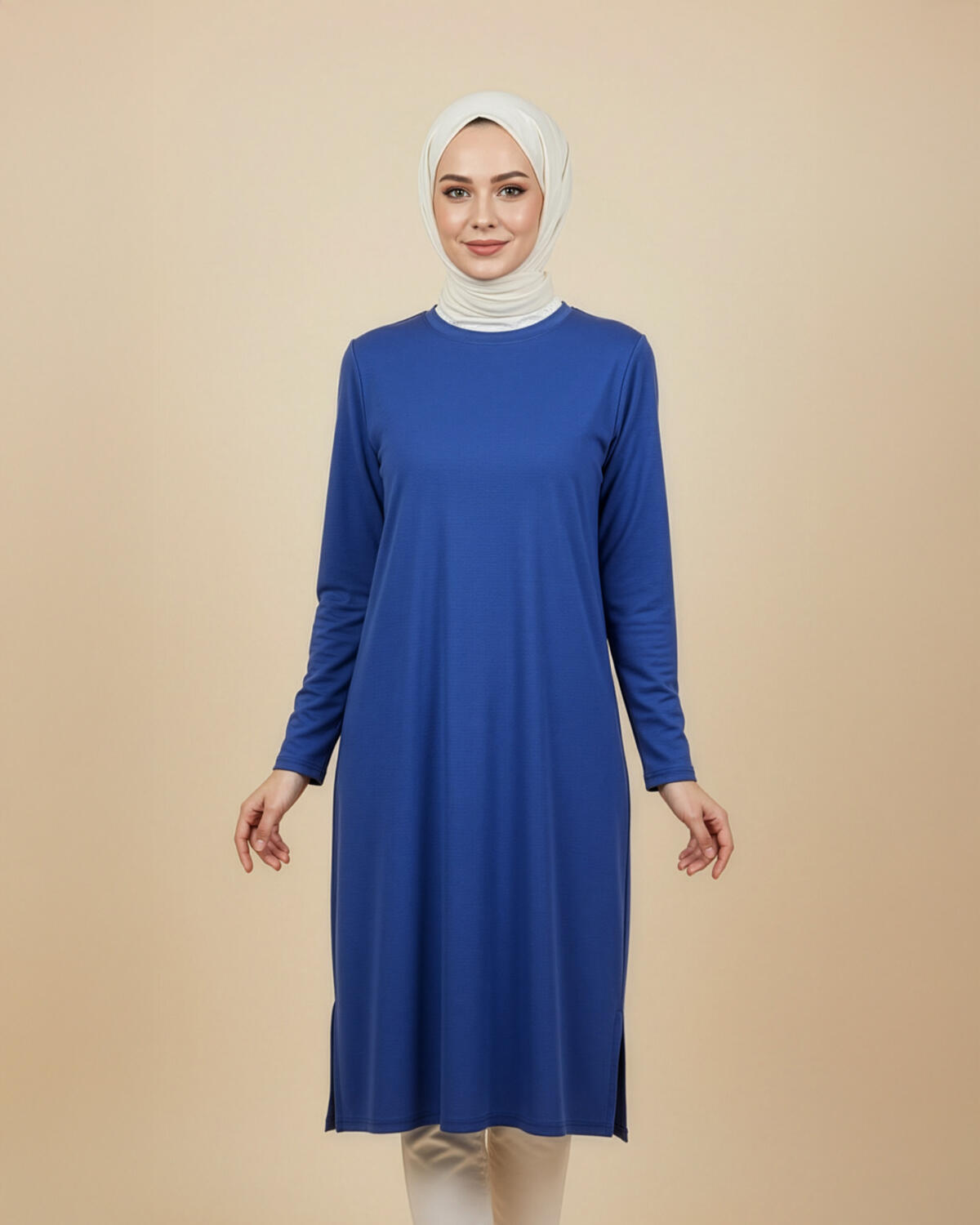 DÜZ RENK KRİSTAL TUNİK