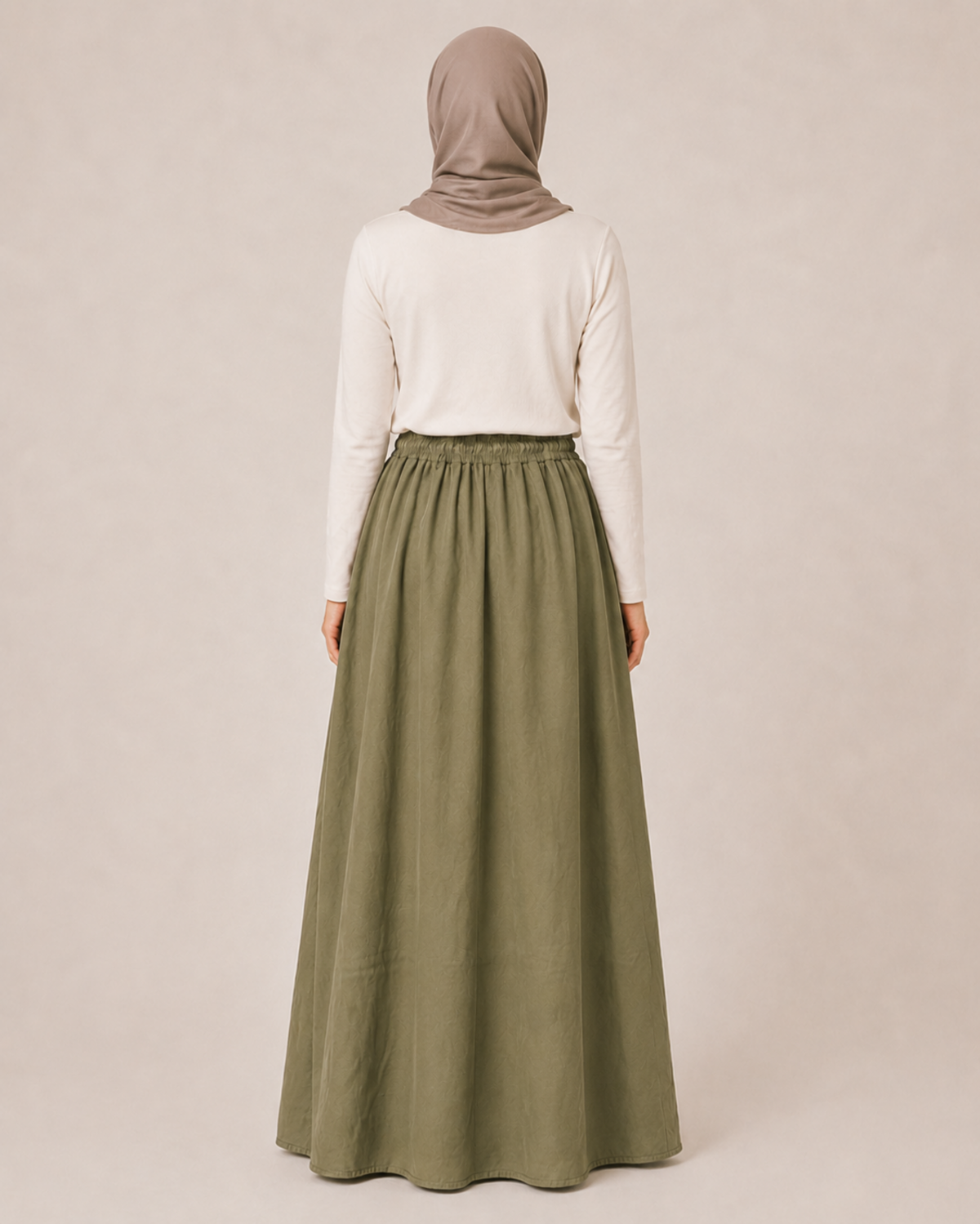 LASTİKLİ TENCEL ETEK