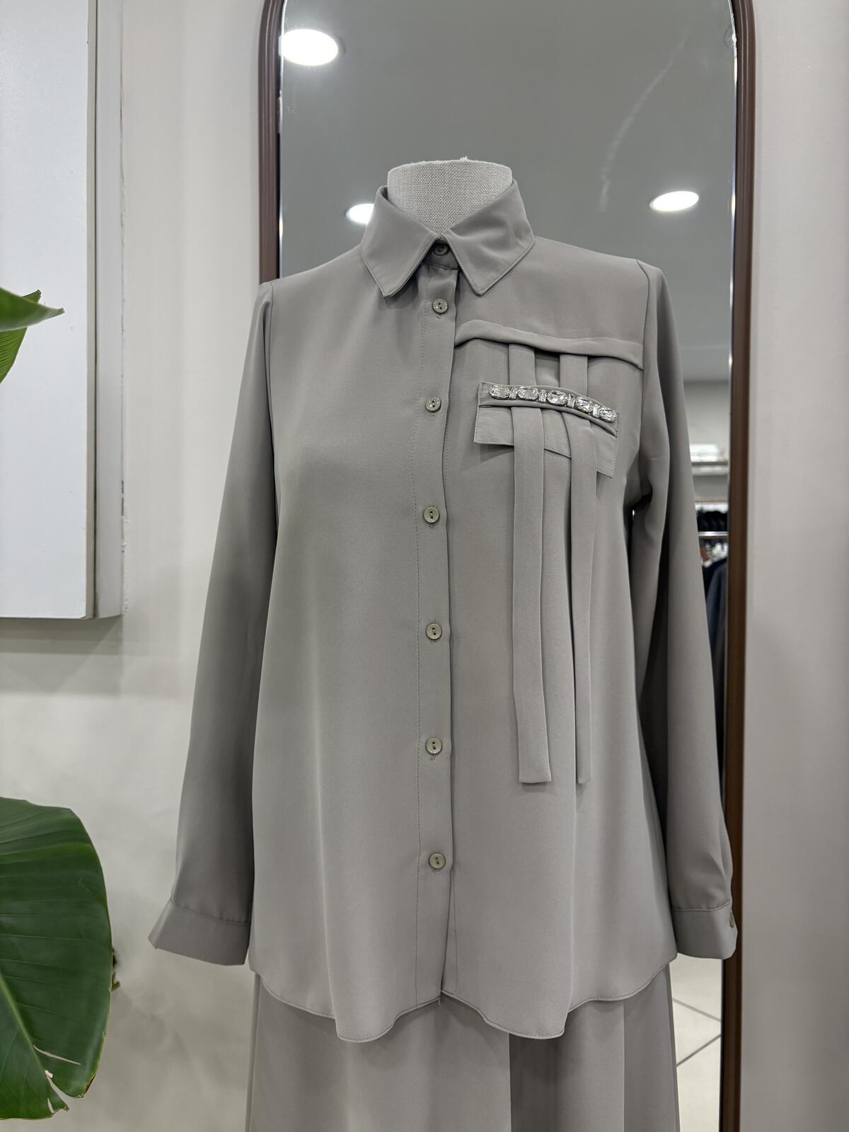 CEP TAŞLI ETEKLİ TAKIM