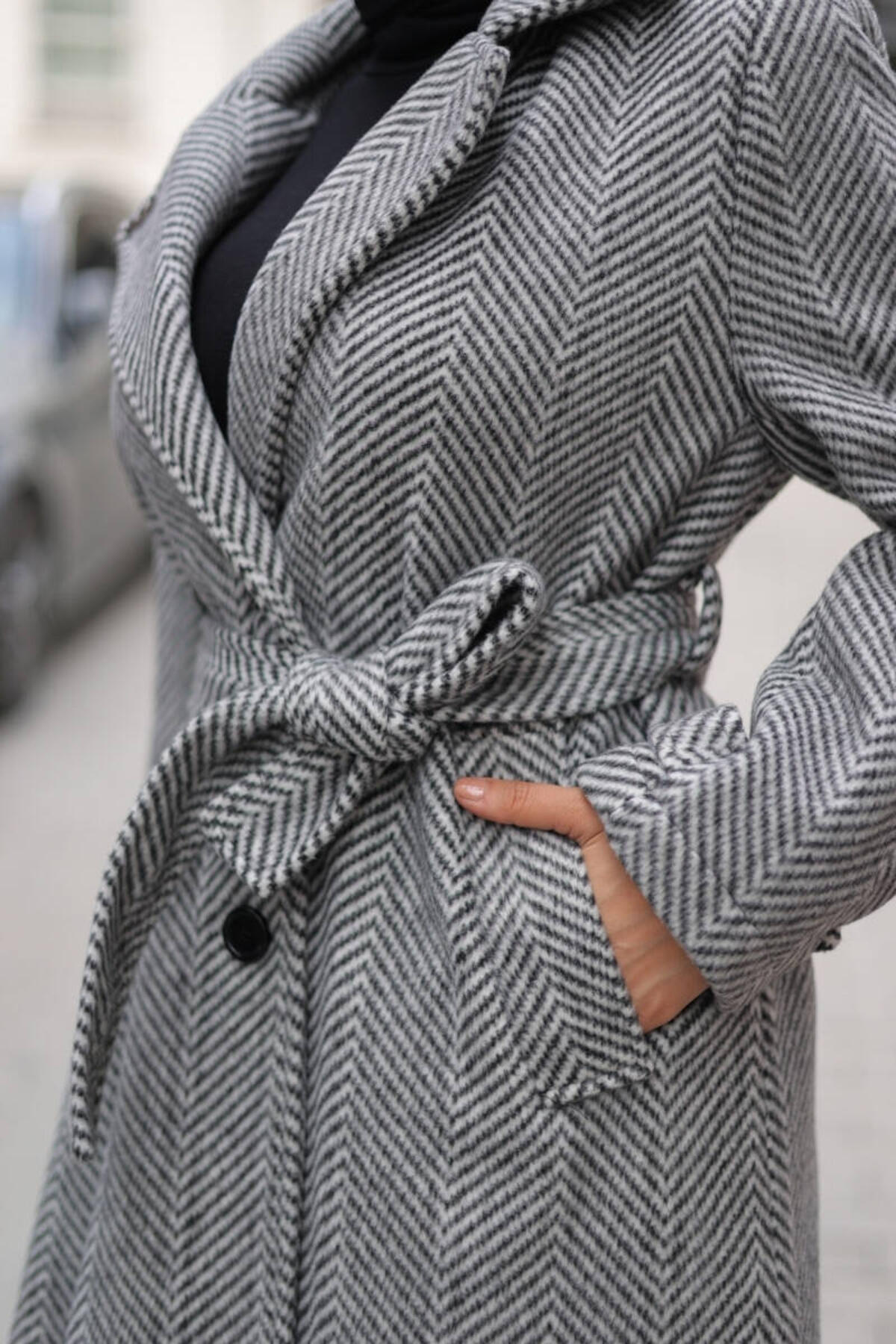 KRUVAZE YAKA BALIKSIRTI KABAN