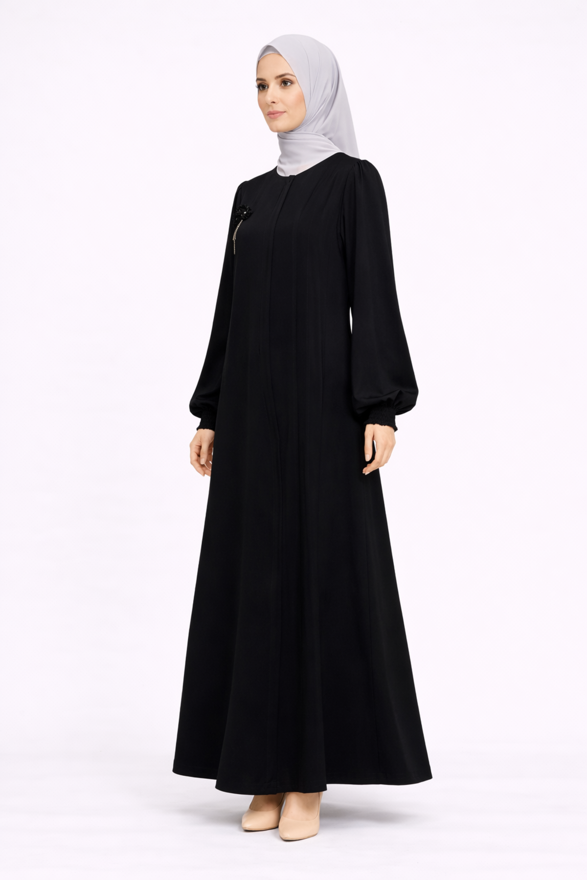 GÜL AKSESUALI 3 BİYELİ FERACE