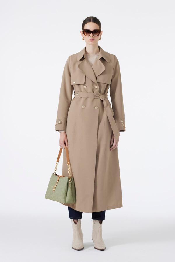 ZİNCİR DETAYLI TRENÇKOT