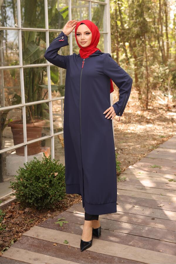 KAPŞONLU GARNİ DİKİŞ DETAYLI KAP