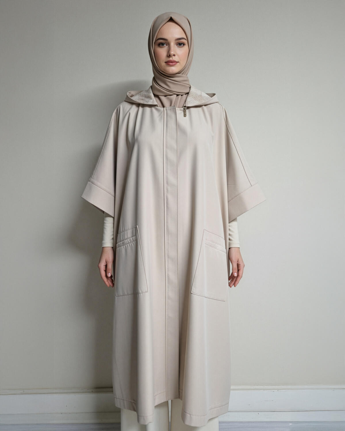 KAPŞONLU CEPLİ BONİTA PANÇO