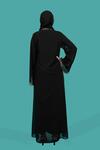 TAŞLI YELEKLİ ŞİFON ABAYA