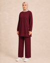 DÜĞME DETAYLI İKİ İPLİK PANTALONLU TAKIM