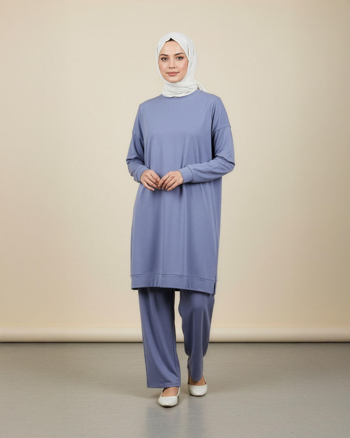 DÜZ RENK KRİSTAL TUNİK