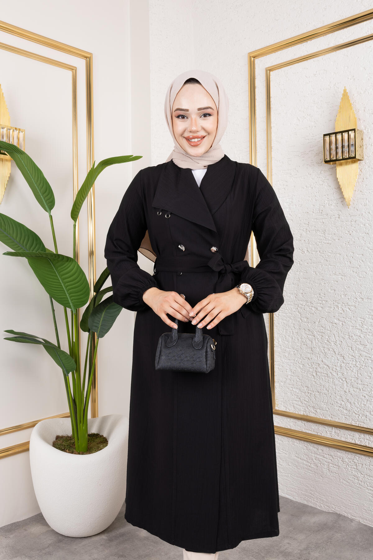 KRUVAZE YAKA ÇİFT DÜĞME KAP