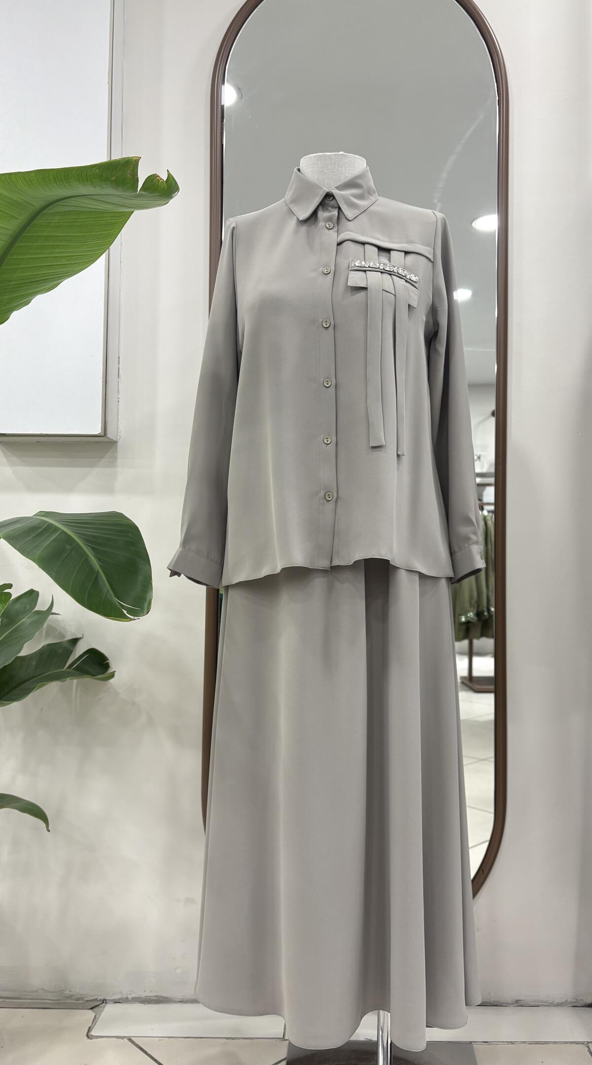 CEP TAŞLI ETEKLİ TAKIM