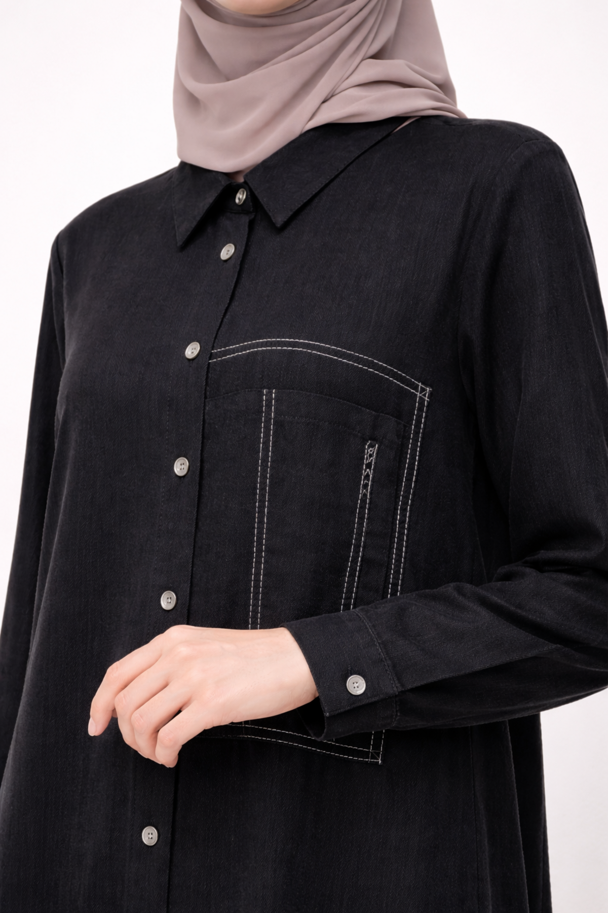 DİKİŞLİ CEP DESENLİ PANTOLONLU TAKIM