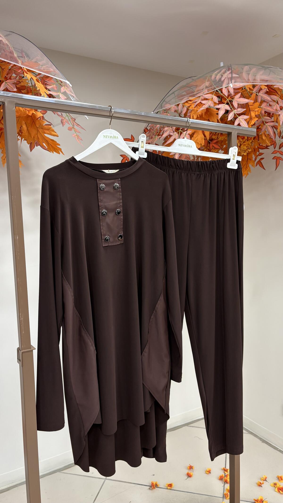 PARÇA GARNİLİ SANDY PANTOLONLU TAKIM