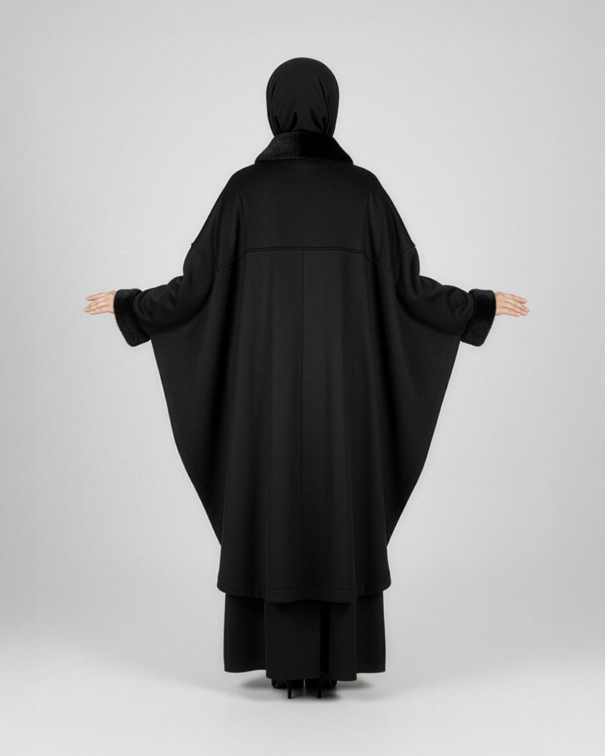 KÜRK YAKALI SÜET PANÇO