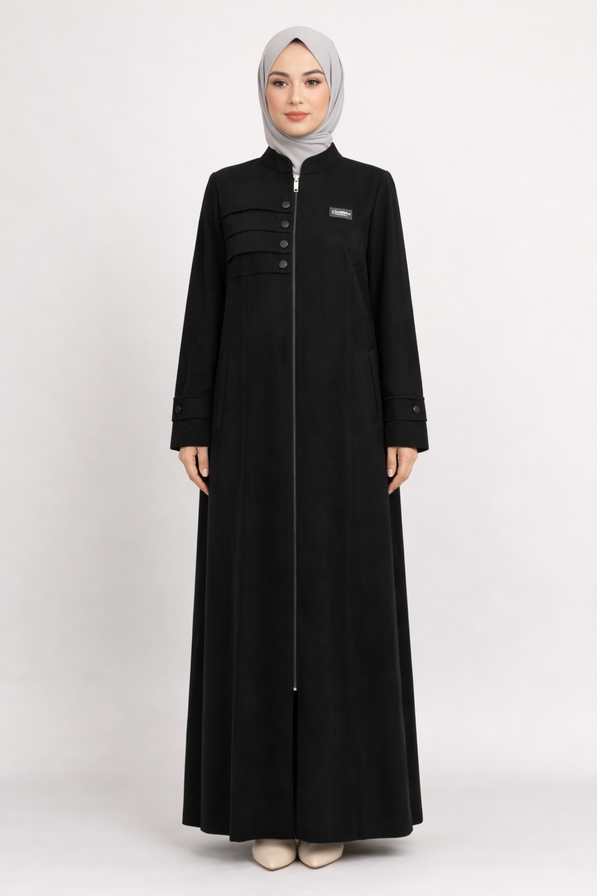 HAKİM YAKA 3 BİYE SÜET FERACE