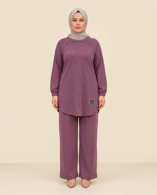 OVAL DETAYLI PANTOLONLU TAKIM