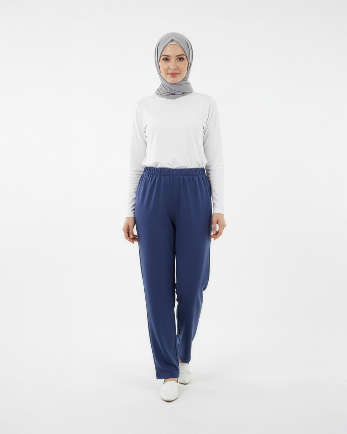 İKİ İPLİK LASTİKLİ PANTOLON