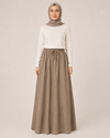LASTİKLİ TENCEL ETEK