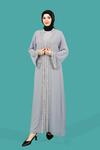 TAŞLI YELEKLİ ŞİFON ABAYA