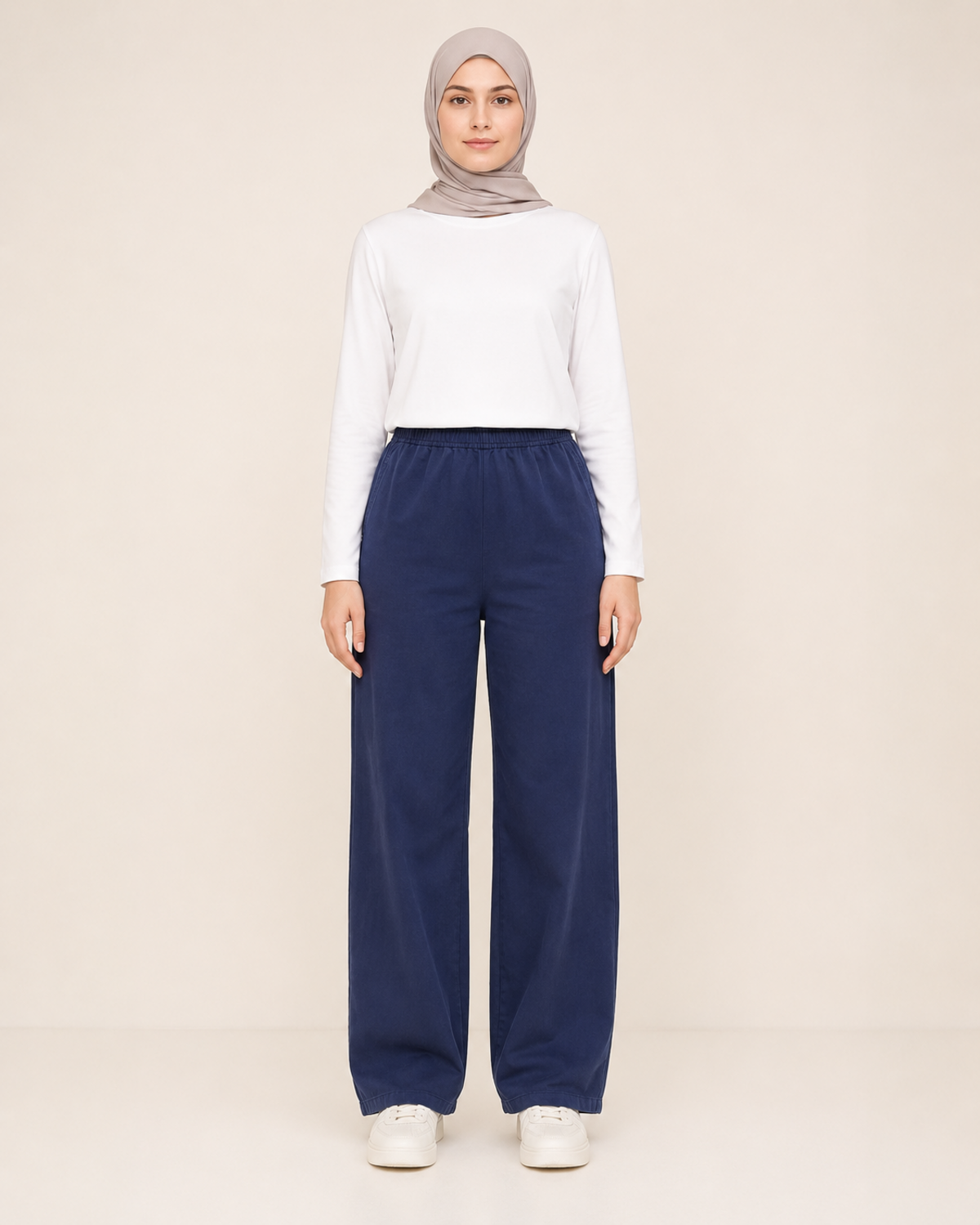 LASTİKLİ TENCEL PANTOLON