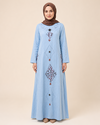 NAKIŞ DETAYLI ASTARLI ELBİSE