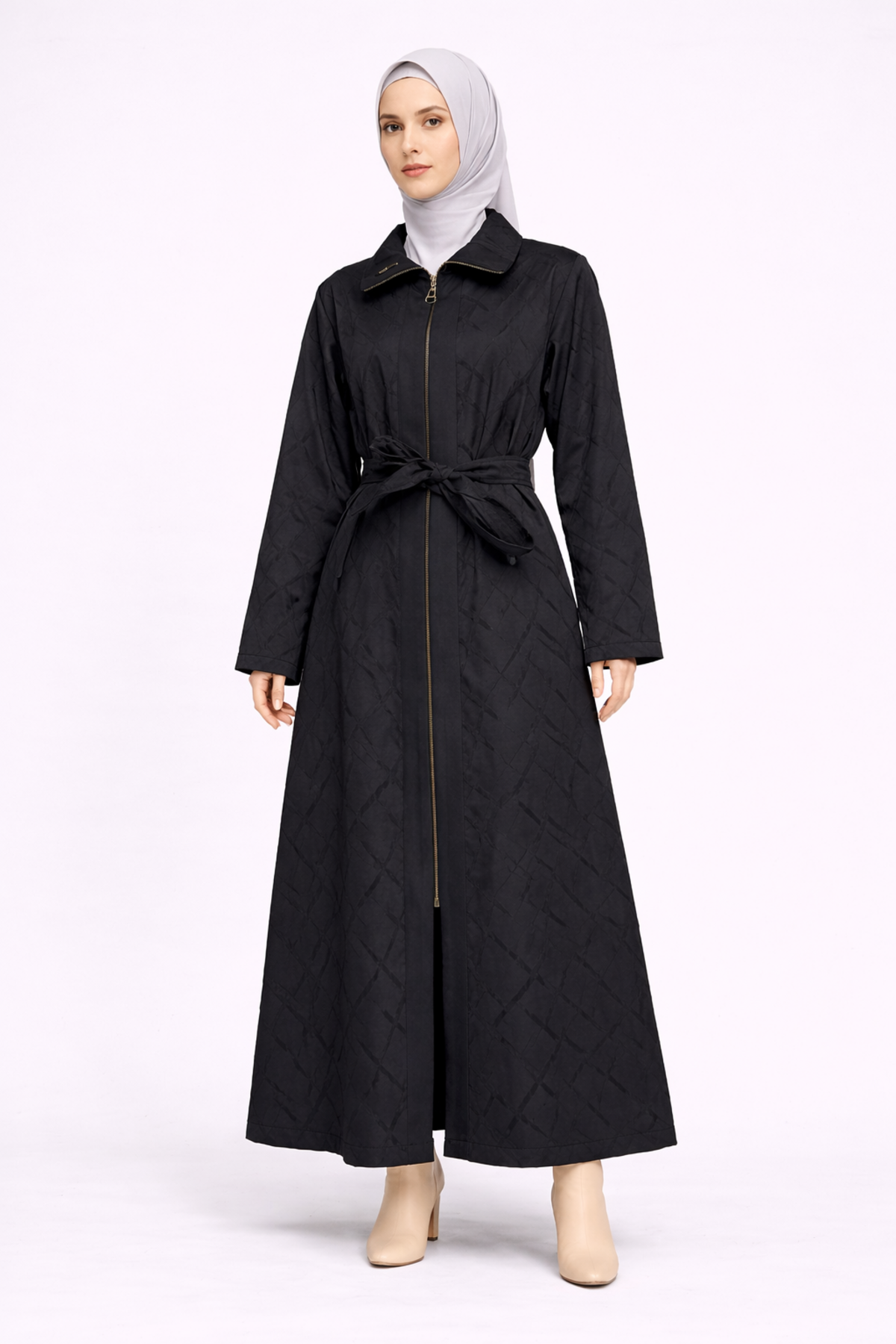 ÖN PATLI BAĞLAMALI DESENLİ KAP