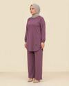 OVAL DETAYLI PANTOLONLU TAKIM