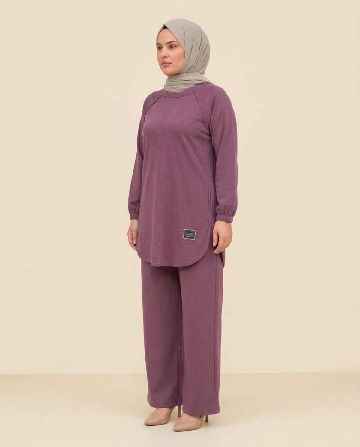 OVAL DETAYLI PANTOLONLU TAKIM
