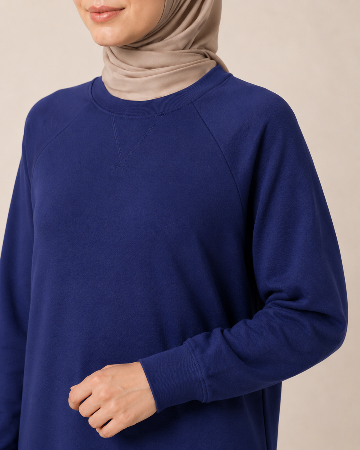 REGLAN KOLLU SWEAT TUNİK İKİ İPLİK