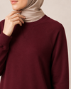 REGLAN KOLLU SWEAT TUNİK İKİ İPLİK