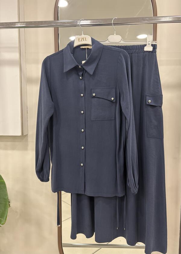 TEK CEP DÜĞMELİ ETEKLİ TAKIM