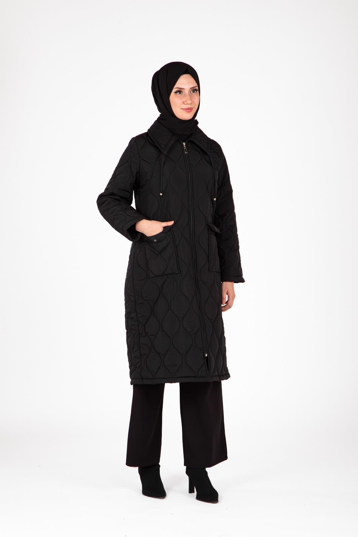 YAKALI ÖN CEP DETAYLI ŞÖMZİYE MONT