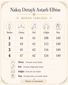 NAKIŞ DETAYLI ASTARLI ELBİSE