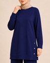 DÜĞME DETAYLI İKİ İPLİK PANTALONLU TAKIM