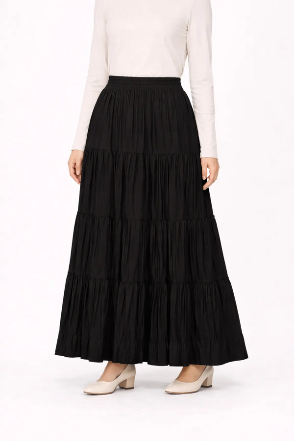 DÜZ RENK BEŞ PARÇA ÇİNGENE ETEK