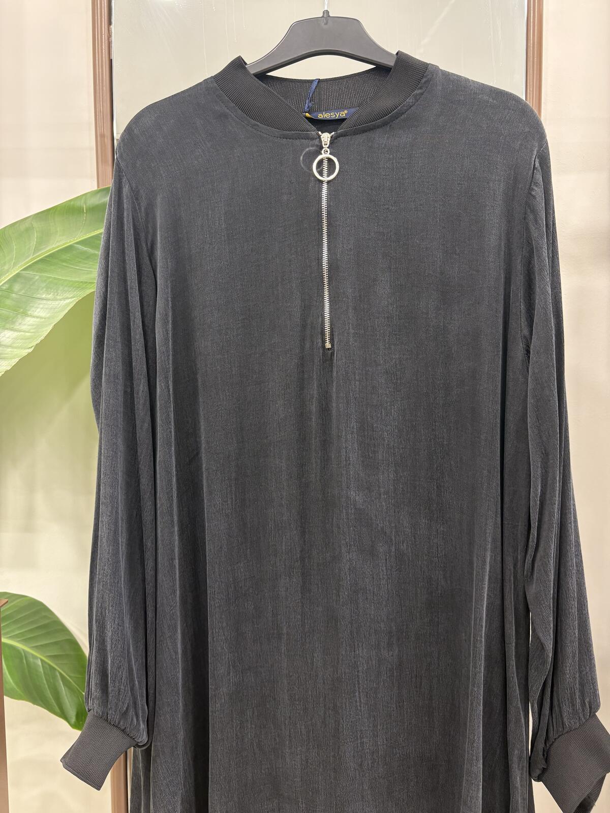 YARIM FERMUARLI KUPRA TUNİK