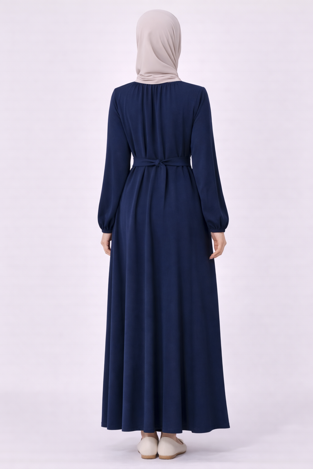 YAKA BÜZGÜLÜ RAHAT KALIP ELBİSE