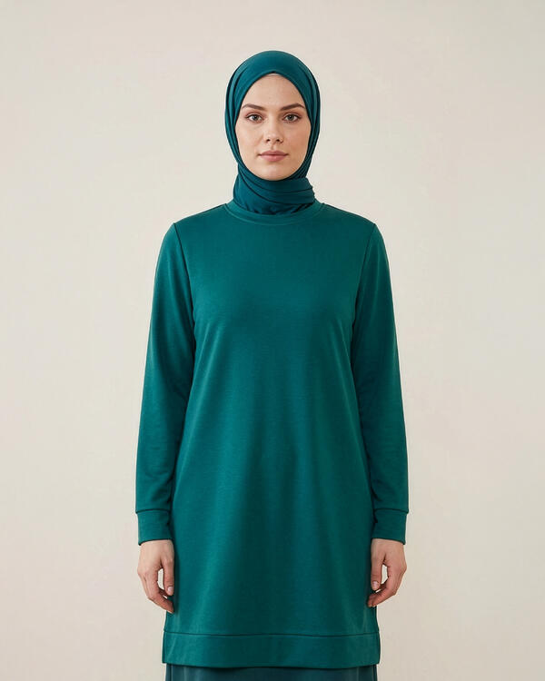 DÜZ RENK KRİSTAL TUNİK