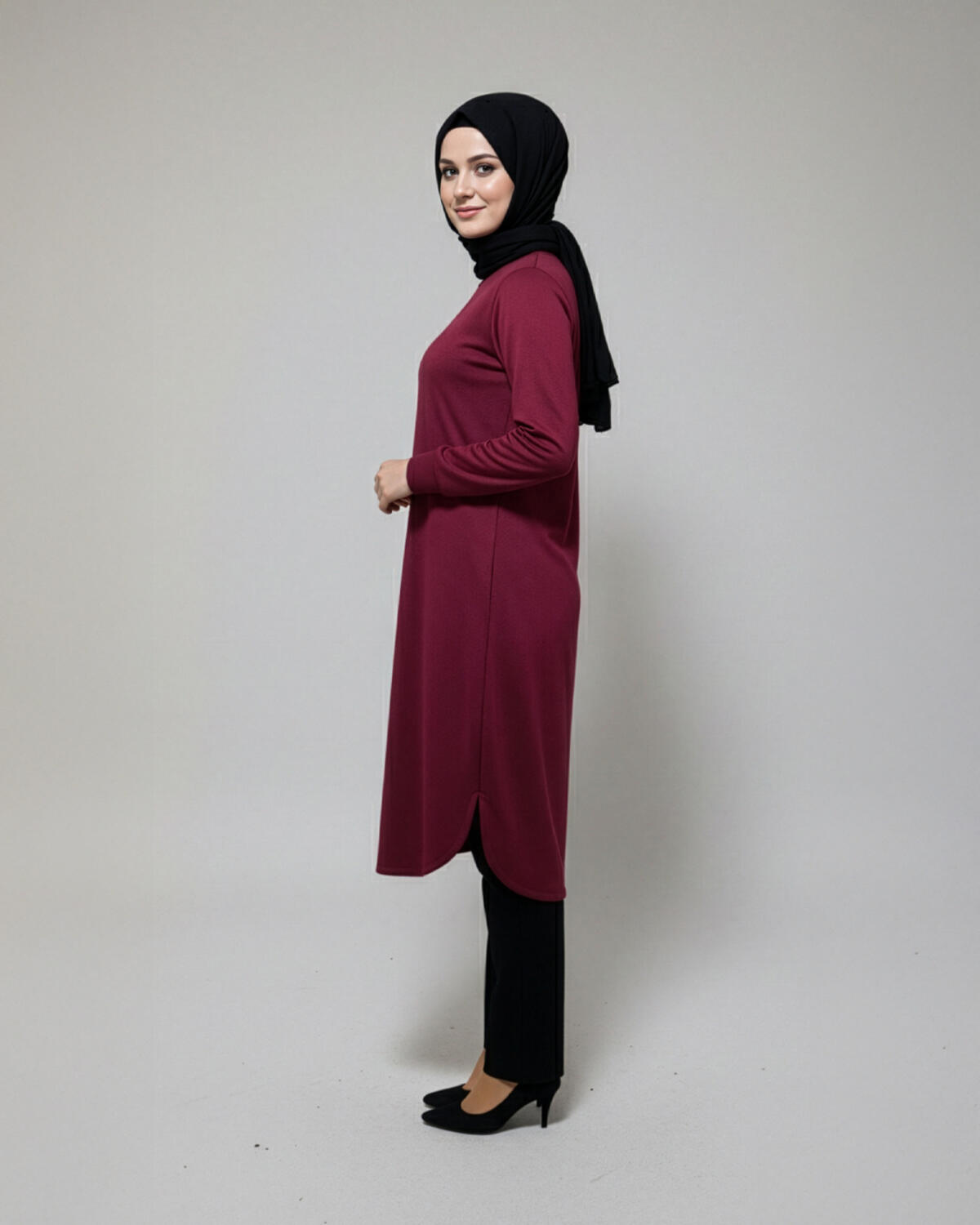 DÜZ RENK KRİSTAL TUNİK