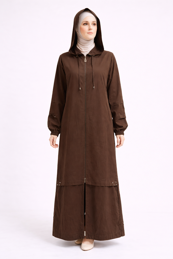 KAPŞONLU ETEK BANTLI KAP