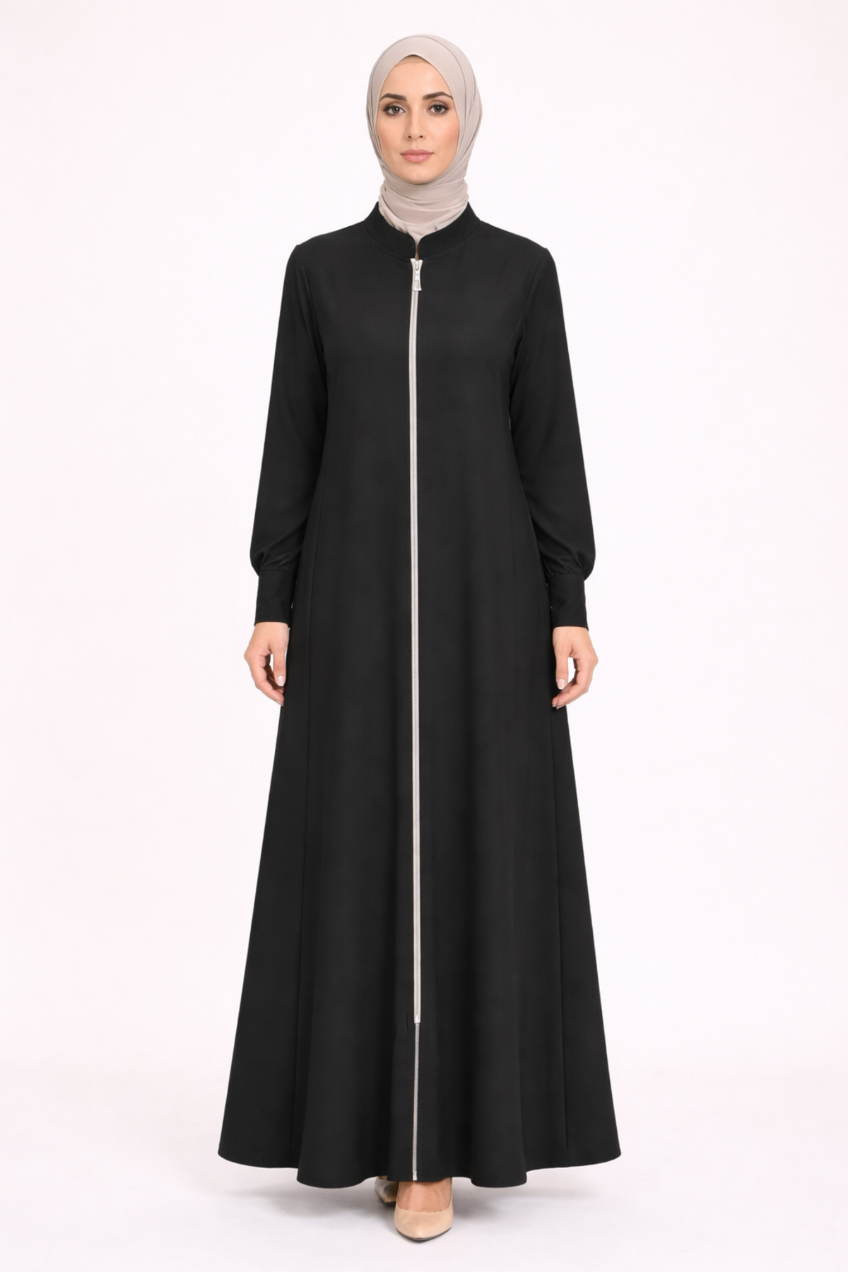 KOL DETAYLI BİYE TAŞLI FERACE