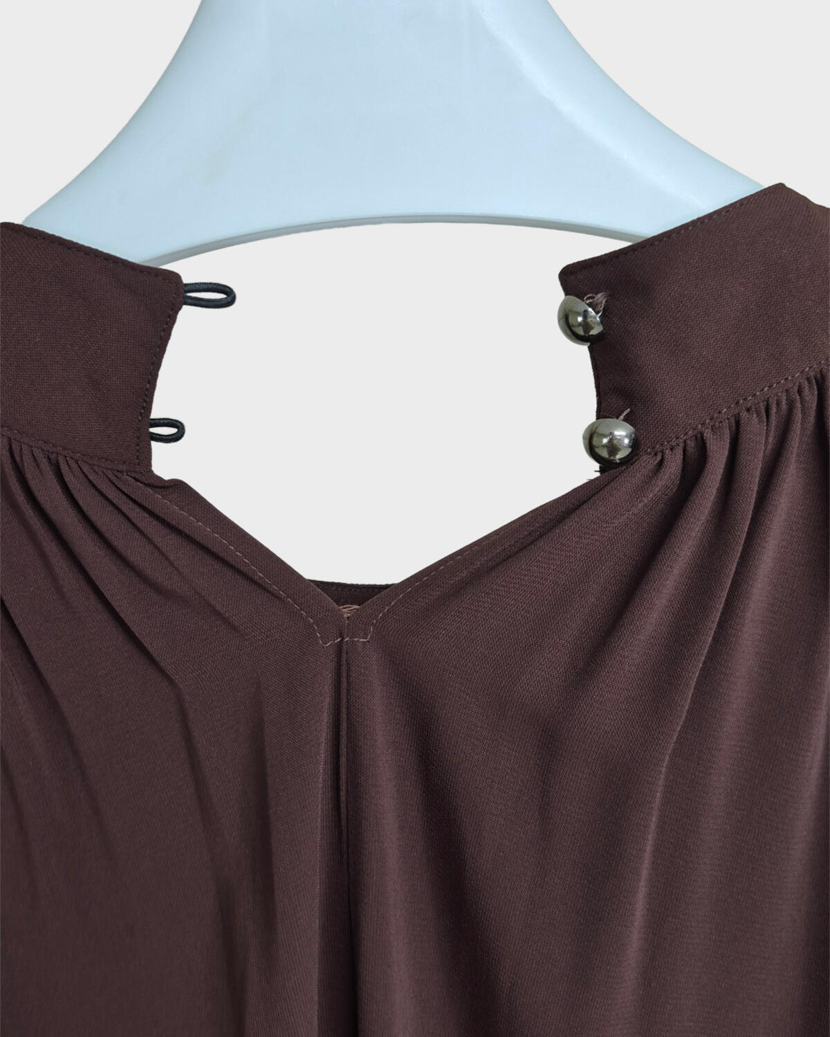 YAKA BÜZGÜLÜ RAHAT KALIP ELBİSE