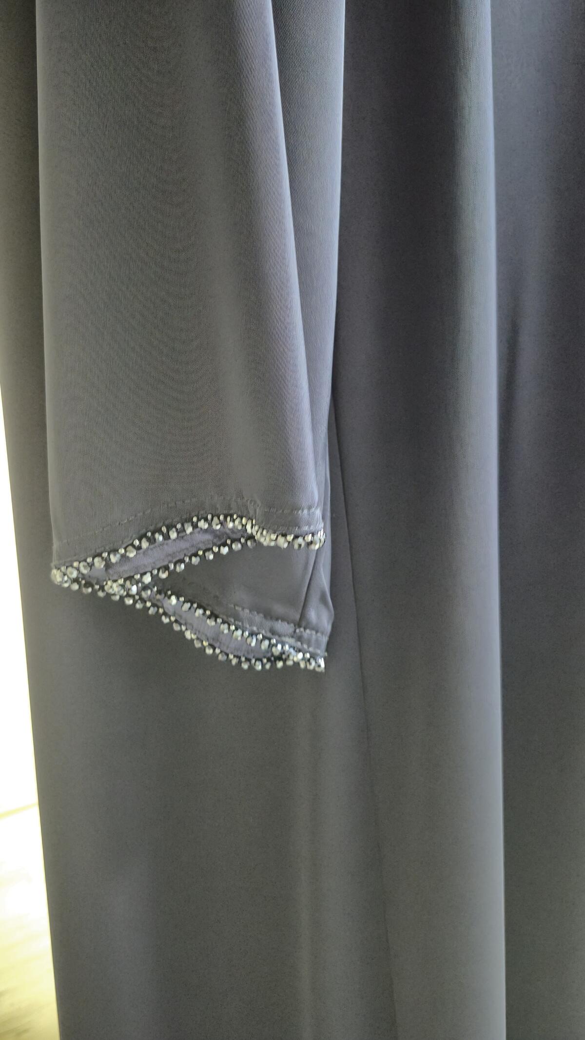 TAŞ DETAYLI DUBAİ FERACE