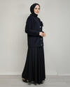 GÜL DETAYLI DÜĞMELİ ANGORA HIRKA