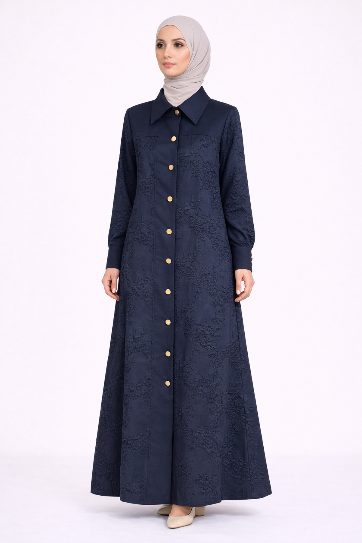 DESENLİ YAN ZIMBA DETAYLI KAP